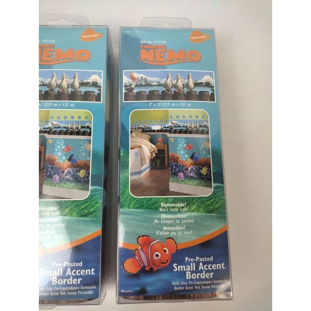 2 Pack Finding Nemo VTG‎ Self-Stick Wall Border 9